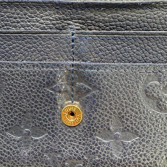LV Sarah Wallet – Navy Empreinte Classic - Picture 7 of 11